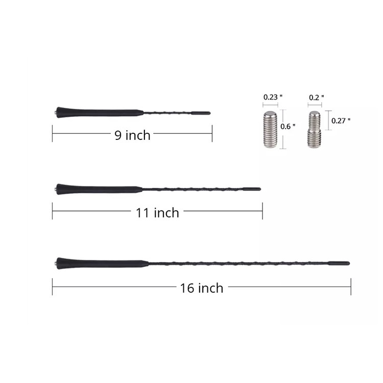 차량 무선 안테나 보충 극 정상 라디오 FM에 9-11 인치