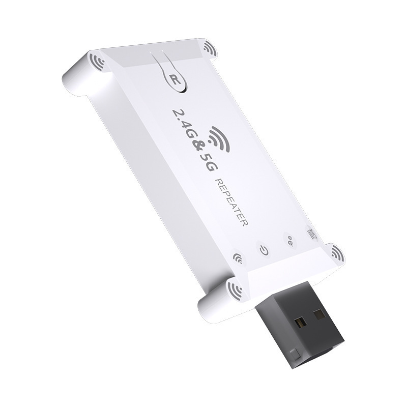 Usb1200M double frequency 2.4G 5.8G WIFI signal repeater Wireless signal amplifier extensioner