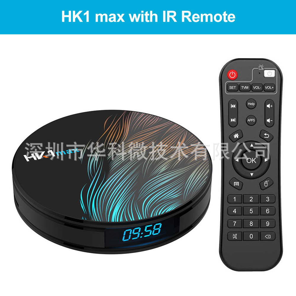 HK1 MAX RK3318 Network Top Box TV BOX High-resolution Player Double-frequency WIFI Bluetooth