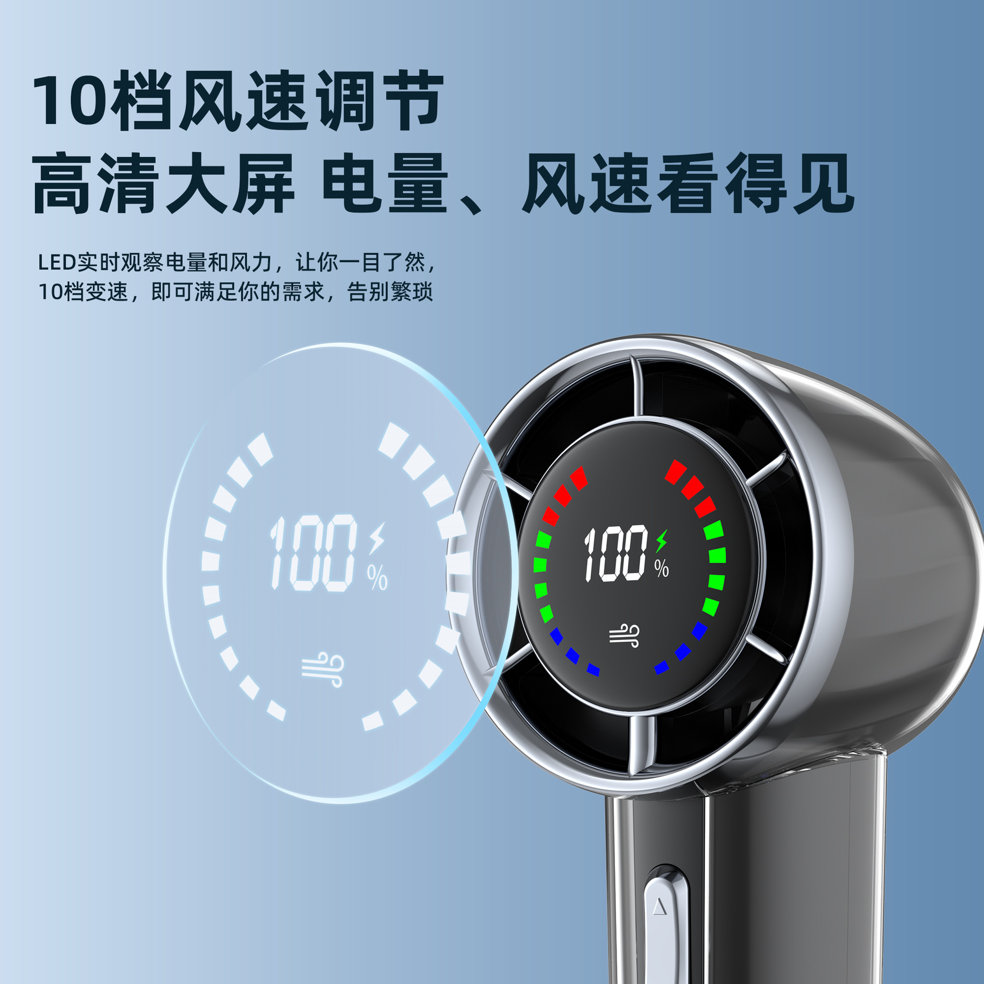 The new 2024, with no high-speed hand, with a small fan, with a large wind-intellectual number of outdoor camping, would be so cute.