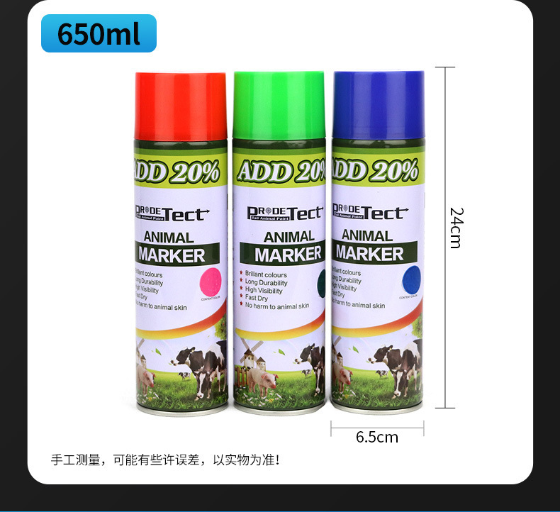 สเปรย์สีหมู สีสัตว์ สัตว์ สีเขียวและสีฟ้า ป้ายสีแบรนด์