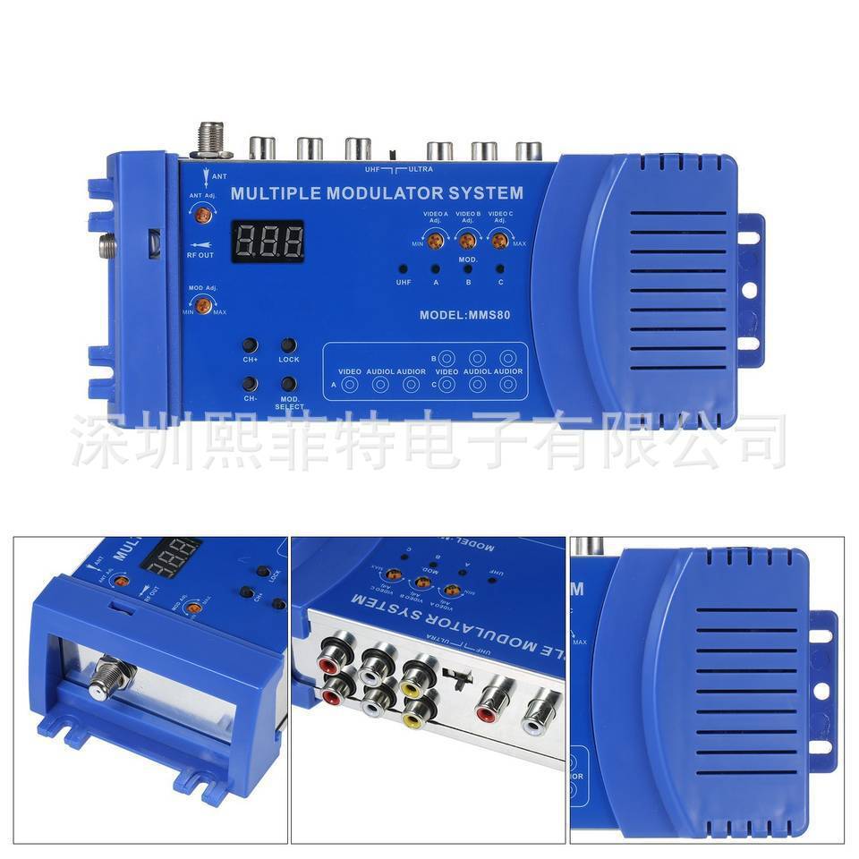 Home-based modem Modulator Triple CATV television signal PAL/NTSC UHF Amplifier