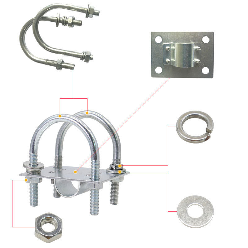 玻璃鋼天線安裝支架 戶外天線安裝配件夾具 天線固定扣具供應