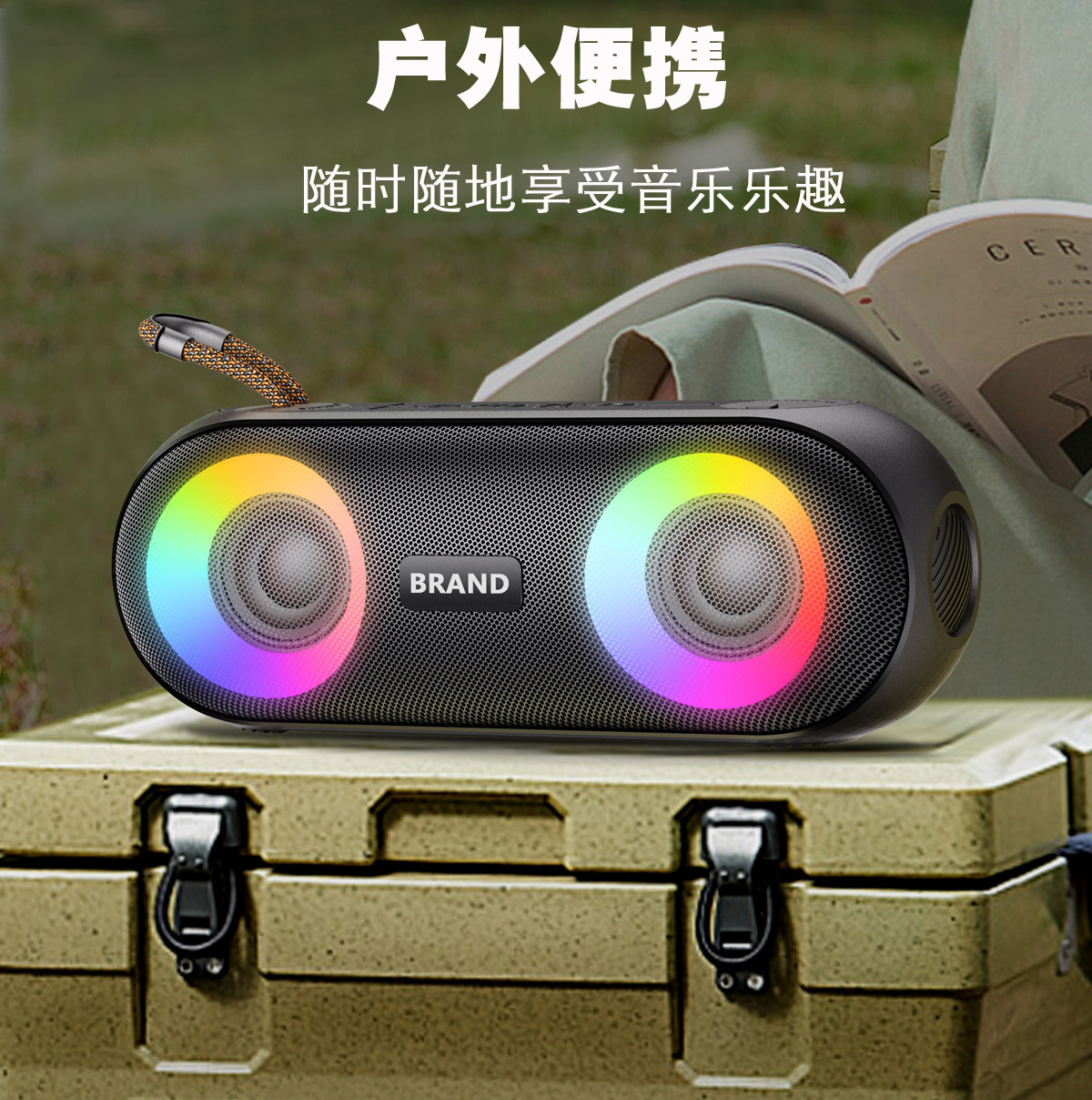 Hàng chéo mới Wireless Bluetooth Box 20W với cao độ loa không thấm nước