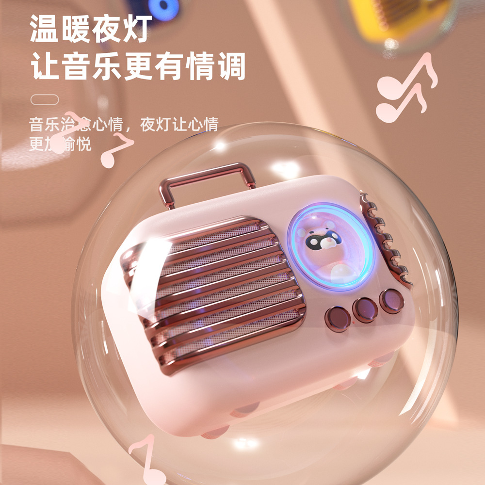 Hoạt họa hoạt hình hiện đại hóa màu xanh dương hộp điện thoại mini-barrelled thấp, âm thanh ngoài trời.