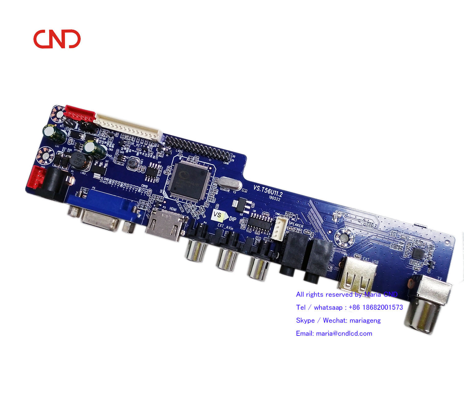 創能達VS.T56U11.2  遙控設置屏參 倒屏 萬能高清TV驅動主板