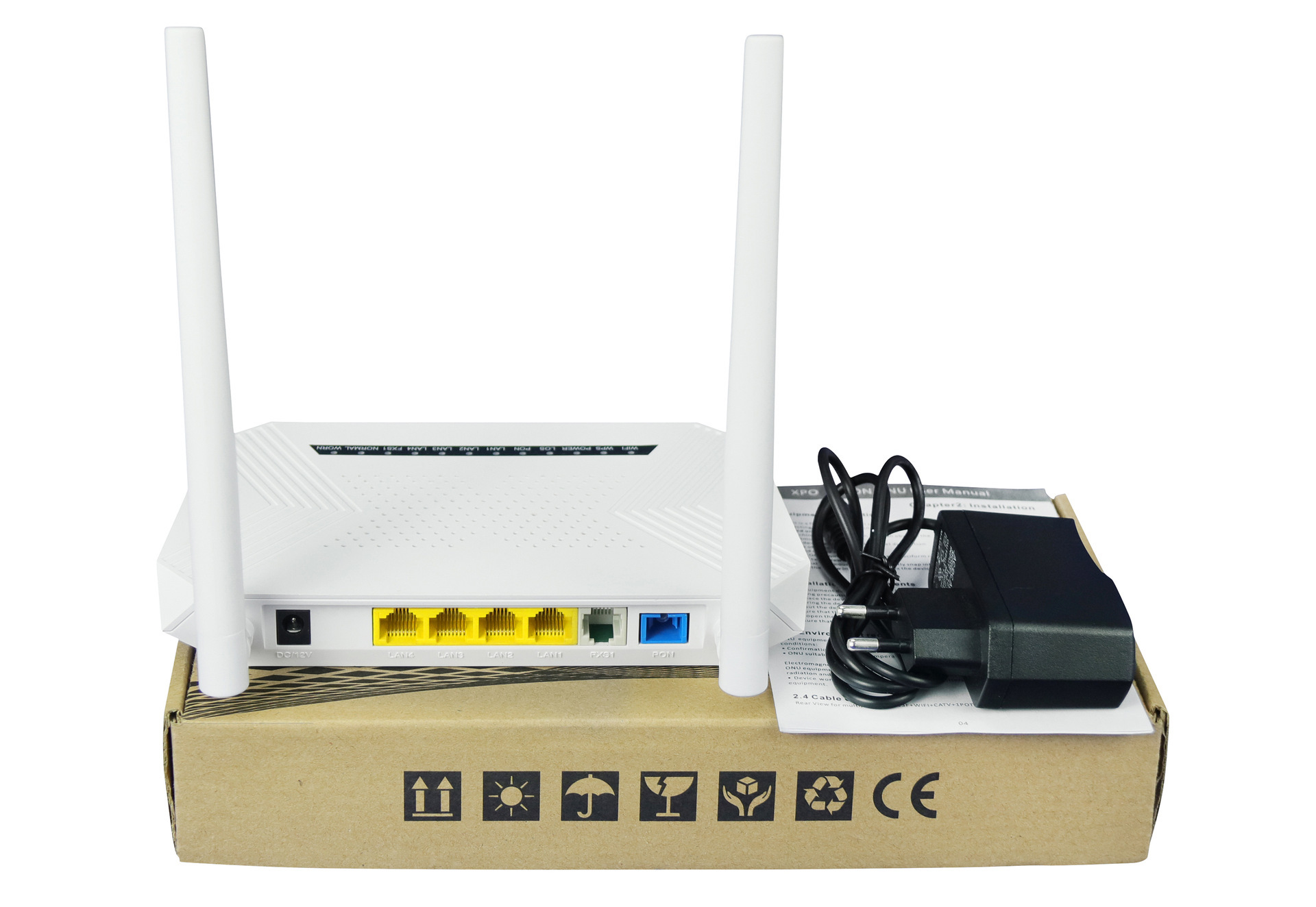 4 x ONU 1 G3F+P 1 กิกะไบต์ของอุปกรณ์ GPON ไปยังประเทศจีน OCT