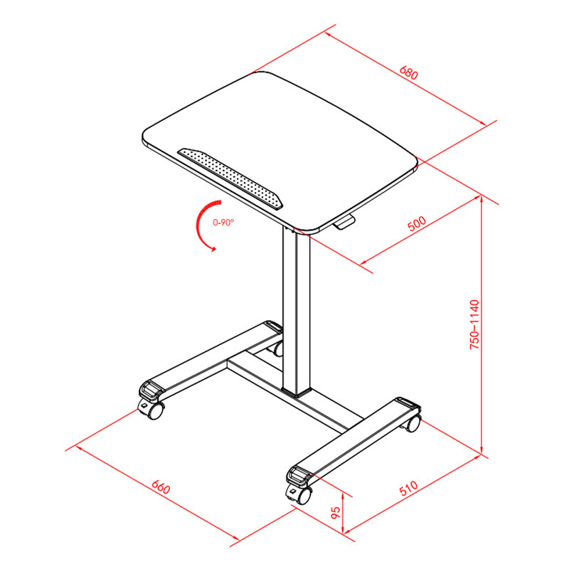 The workshop will be customized to provide up- and down-the-clock mobile speaking tables.