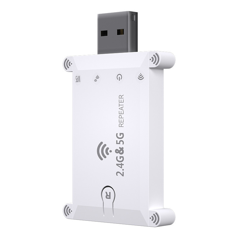 Usb1200M double frequency 2.4G 5.8G WIFI signal repeater Wireless signal amplifier extensioner