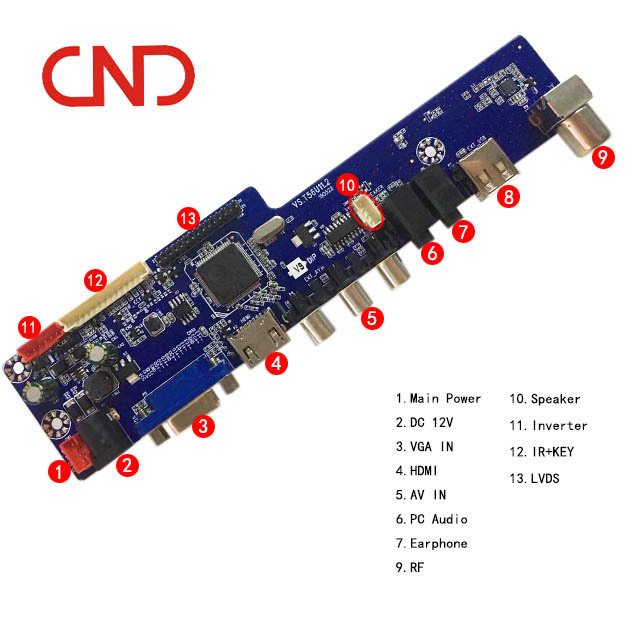 創能達VS.T56U11.2  遙控設置屏參 倒屏 萬能高清TV驅動主板