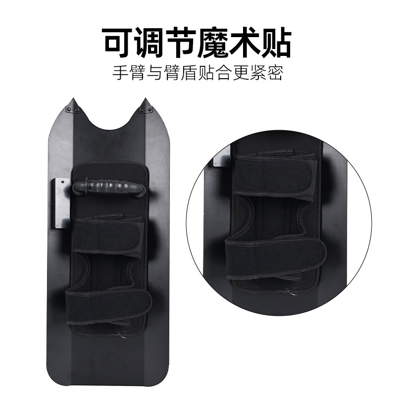 Aluminium alloy shield with multi-purpose anti-riot arm shield metal tactically equipped with flashing security supplies