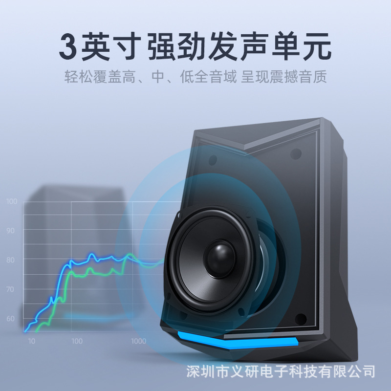 Máy tính đa phương tiện điều khiển máy tính âm thanh máy tính nền tảng của hộp âm thanh Usb với tác động siêu lớn lên sừng laptop