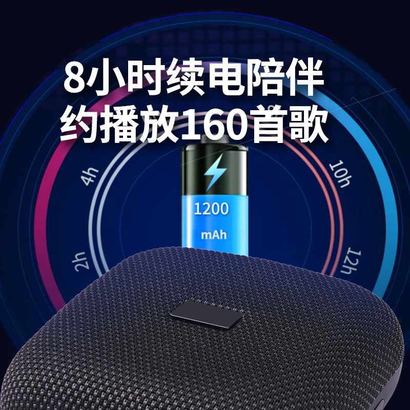 Hộp âm thanh mới của Răng Xanh ở ngoài trời với bộ cắm âm trầm âm 5W và bộ wireless Wireless Batch nhỏ.
