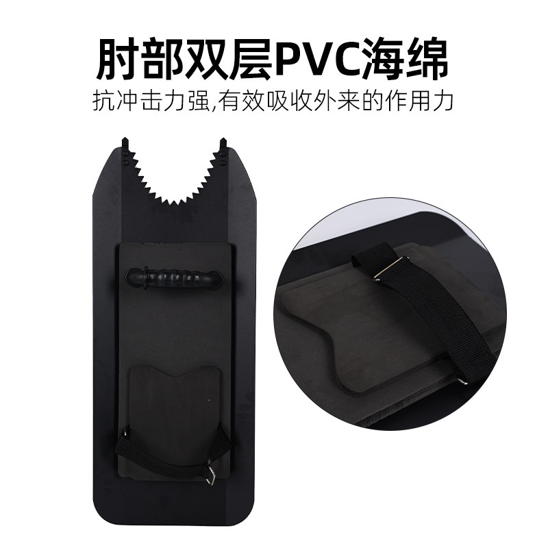 Aluminium alloy shield with multi-purpose riot shield metal shield tactical arm round arc black sawplug