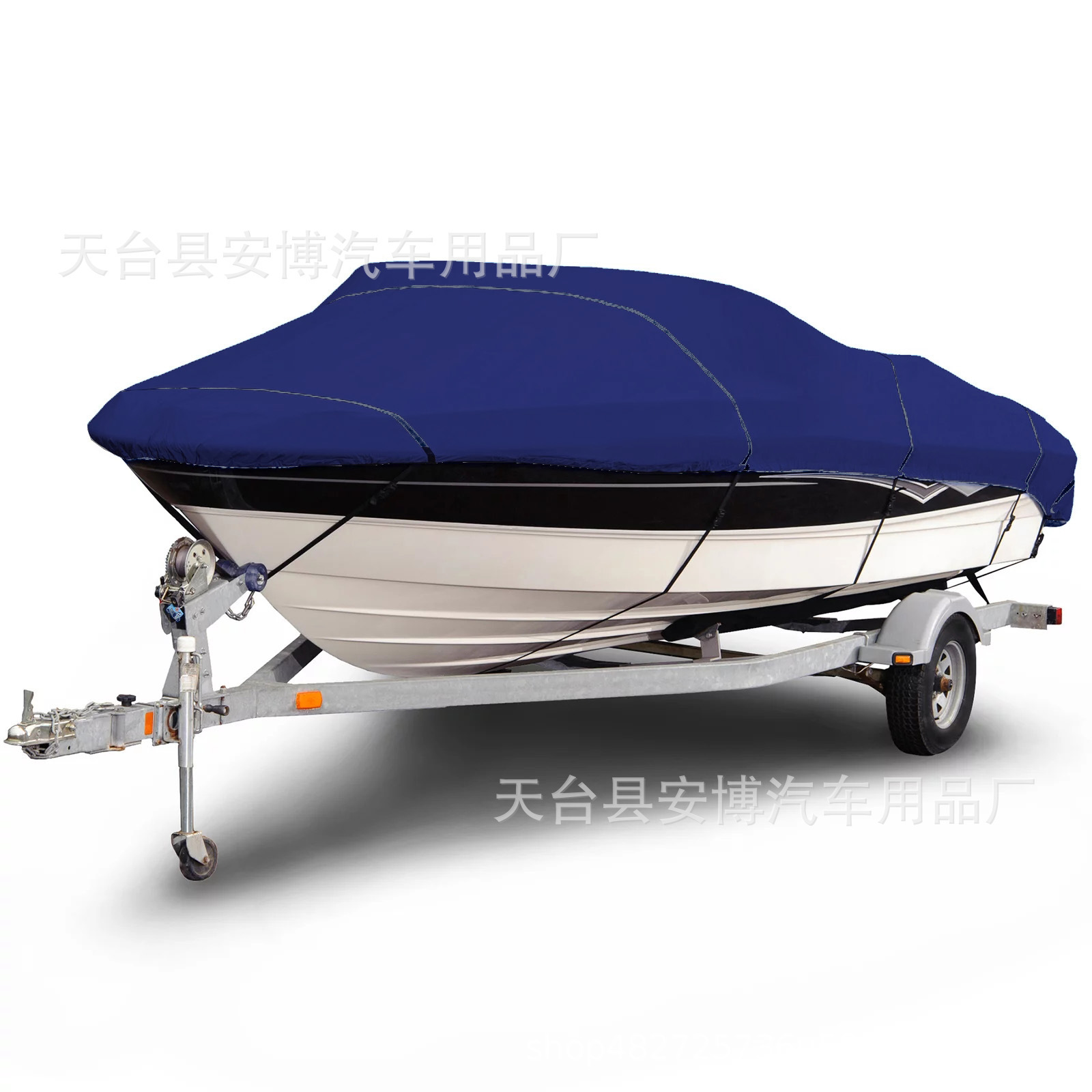 The manufacturer customizes 600D waterproof and sun-proof Oxford Trailer boat-covered motorboats to Boat Cover