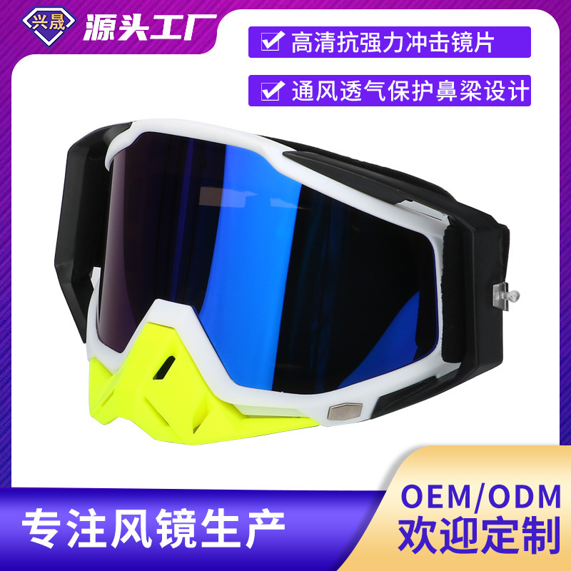 고전적인 옥외 바람 보호 goggles.