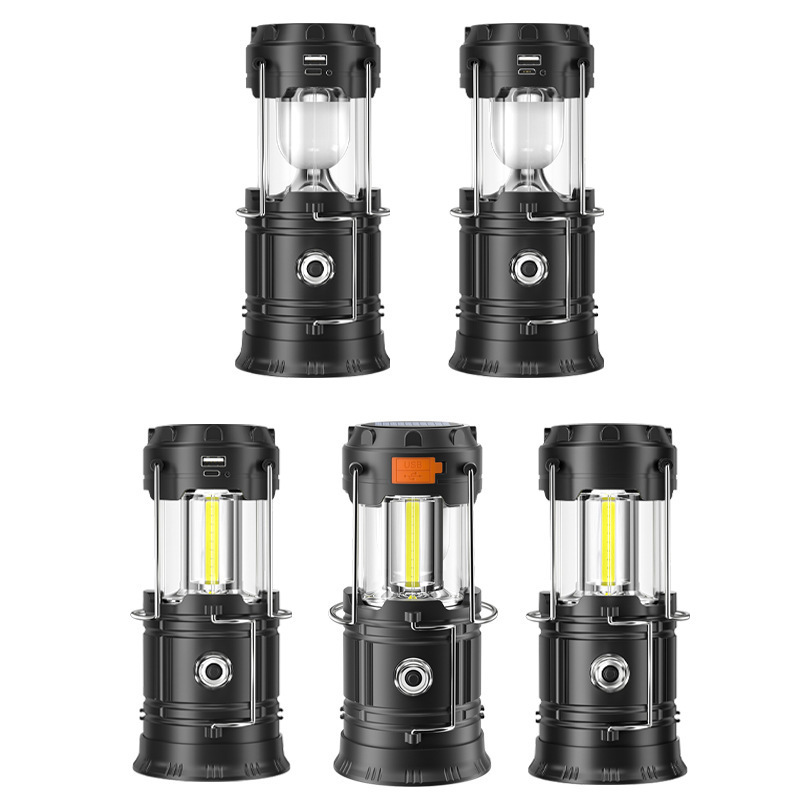 Trại đèn LED ngoài trời thắp sáng USB sạc ánh sáng lều, bắt tay ánh sáng mặt trời khẩn cấp