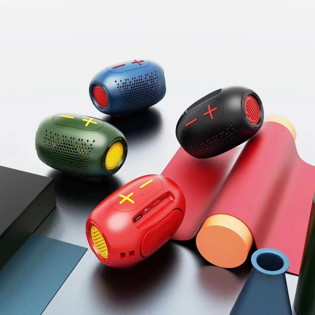 Loa Bluetooth Koleer S886 di động có dây buộc, súng thần công thùng pint làm quà tặng ngoài trời