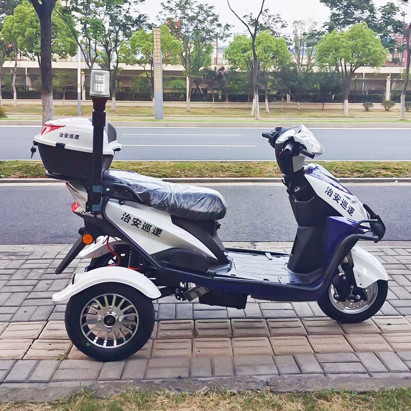 三轮物流巡逻车不倒翁三轮车景区校园观光车保安物流景区巡逻车