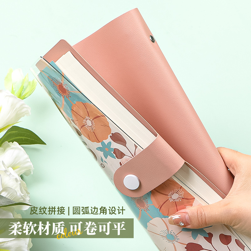 B5 trong suốt da mềm-môn sẽ đã giải mã cuốn sổ tay để nghiên cứu nghiên cứu của các ghi chú chéo