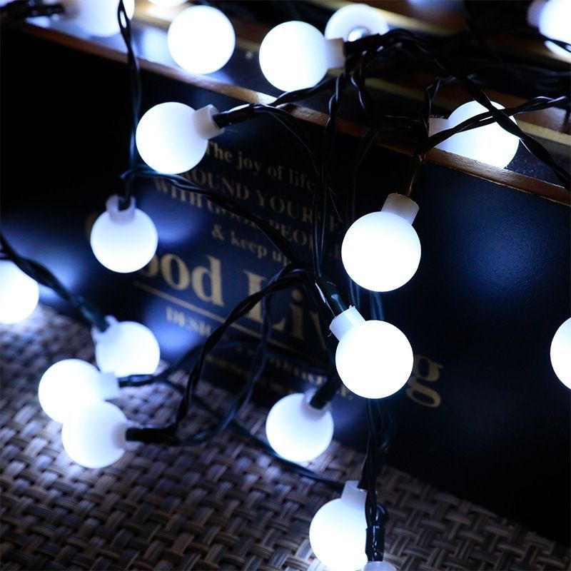 Đèn LED cắm trại, bóng không thấm nước, bóng cát năng lượng mặt trời, cảm nhận ngày Giáng sinh.