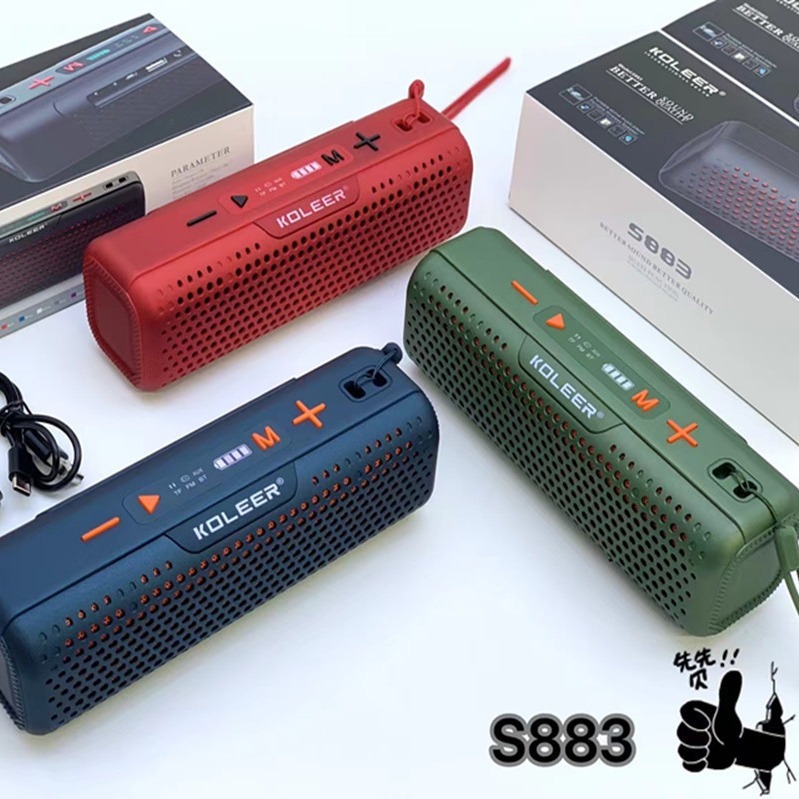 Koleer S883 sound out-out-Wing giọng nói trong màn hình nền với đại bác bass