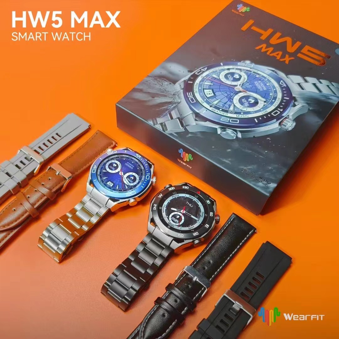 HW5max智能手錶 三按鍵配三表帶藍牙通話1.52英寸大屏Ultimate