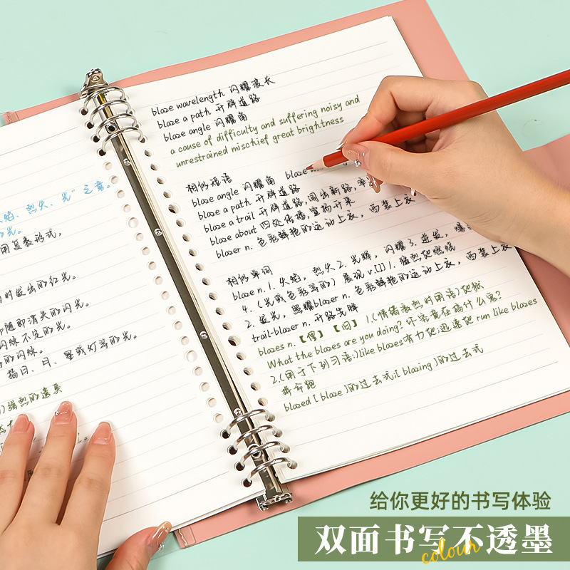 B5 trong suốt da mềm-môn sẽ đã giải mã cuốn sổ tay để nghiên cứu nghiên cứu của các ghi chú chéo