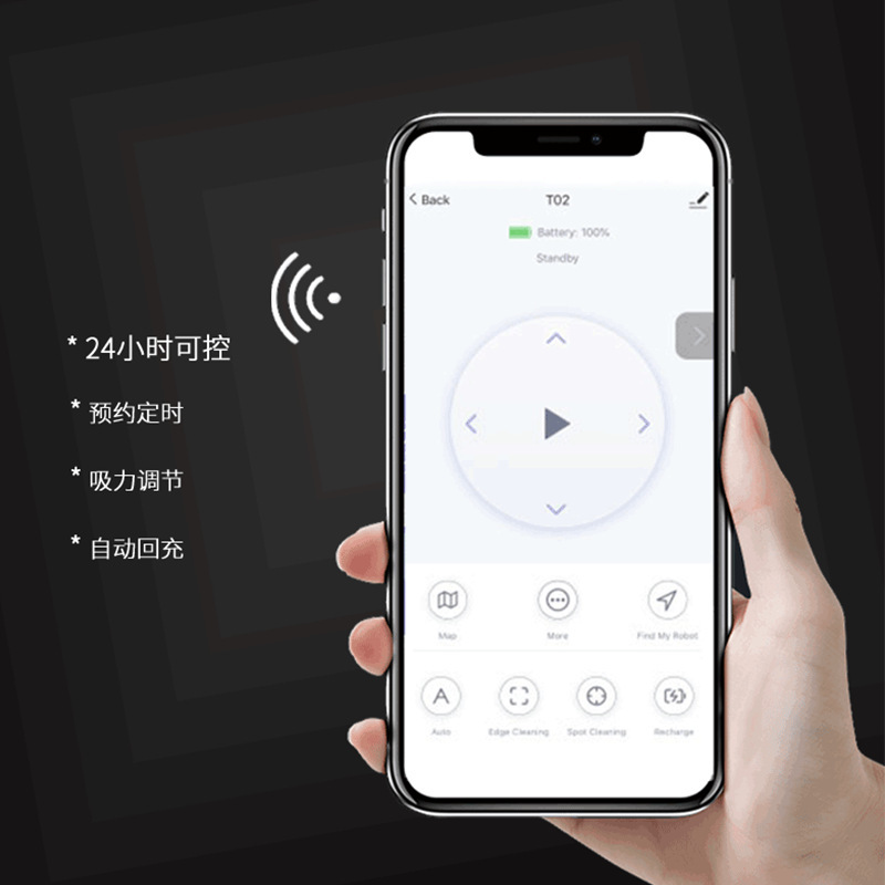 Cross-border Cleaning Robots는 APP 제어 스윕 접지를 청소하고 3 개의 스마트 스윕 기계에 보관합니다.