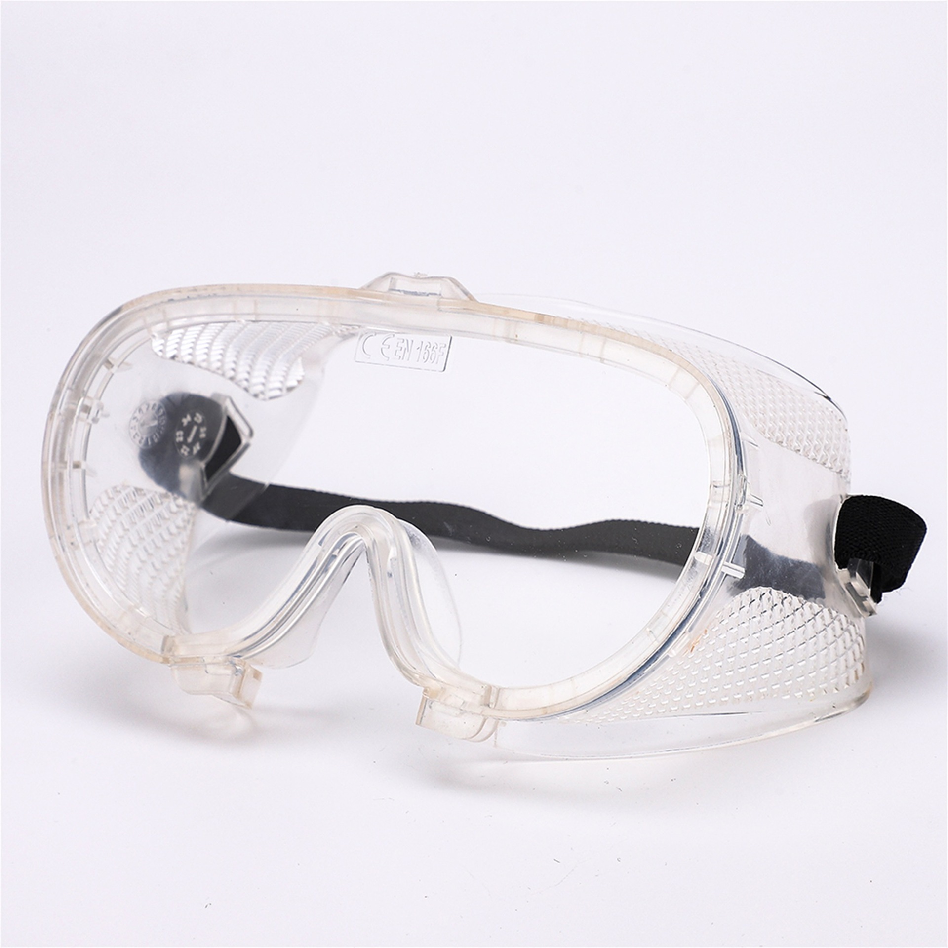 Flying flue sand and dust protection goggles are completely closed, blindfolded, transparent, protective eyeglasses.