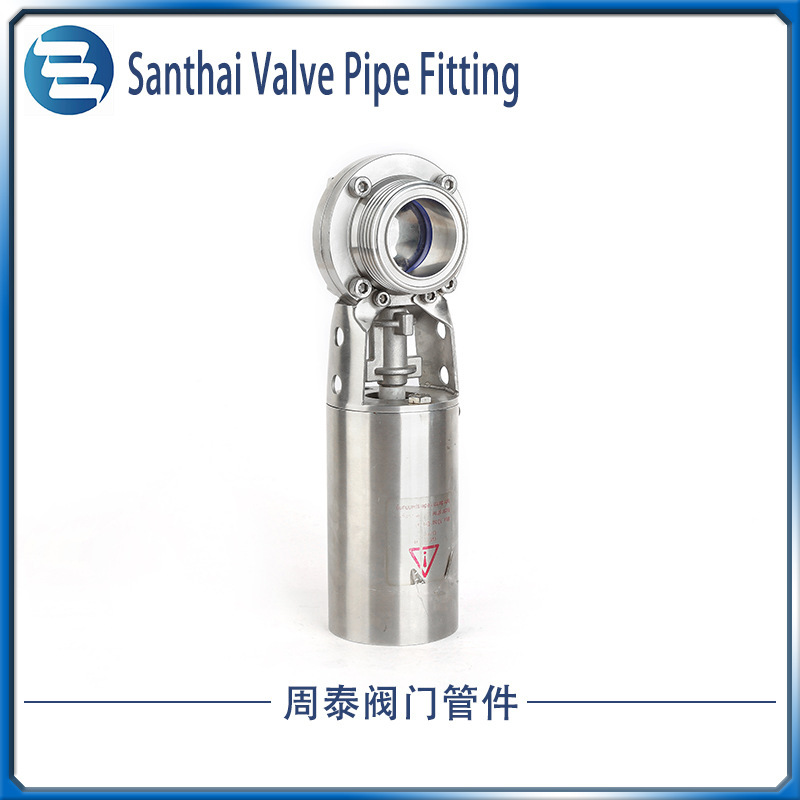 304 Health level single welding butterfly valves