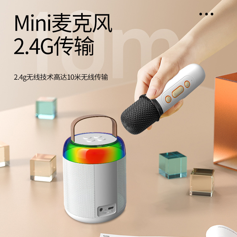 Hộp âm thanh bluetooth di động Micro không dây k-phone micro gia đình ktv
