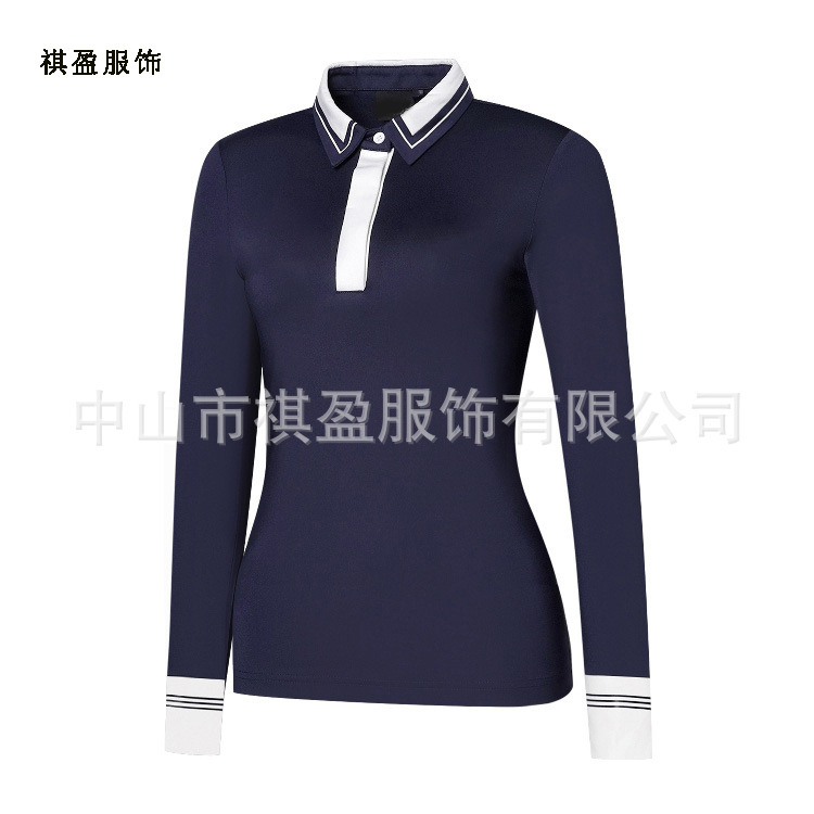 The factory customises high-quality dry-dry golf long-sleeve shirts for club golf.