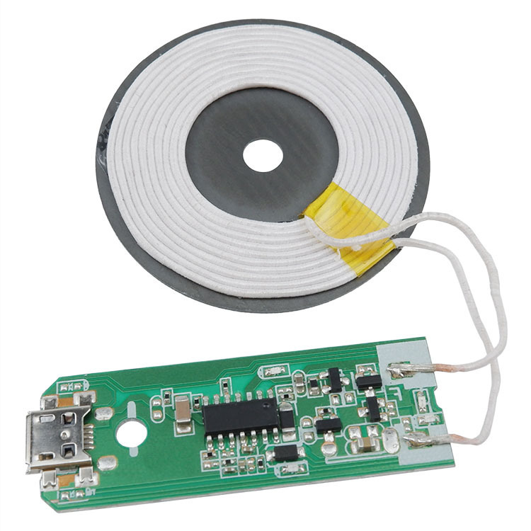 Customize the development of a 3-wire cycle of mobile phone wireless charge module, PCBA Program 15-watt vehicle-mounted wireless charge ring module