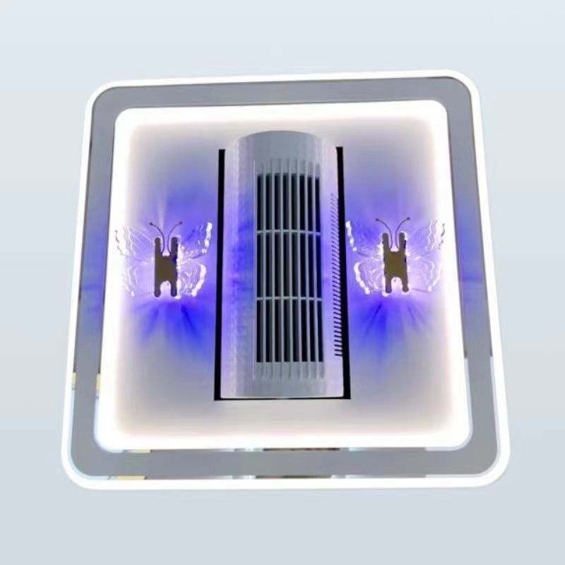 A new roller-roller leafless fan light in the invisible fan light is modern and simple.