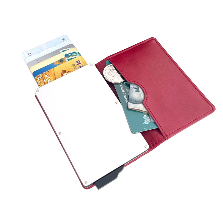 แพ็คบัตรเครดิตปลอม Rfid antimaxic carbook sult of the atmosporic card ที่มีความจุสูงสําหรับ อะลูมิเนียมอัลลอย