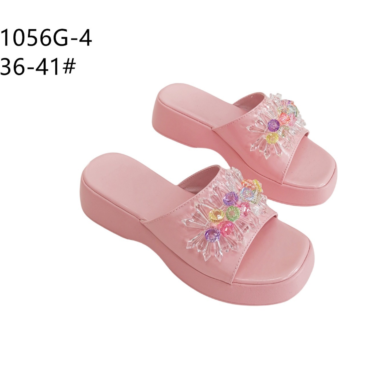 Cross-border summer new-style Korean-style cross-barrel with a word of sandals and sandals.