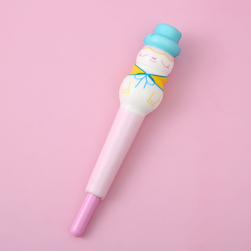 Net red depressive pens, cute cartoon snowman to unplugs, soft young girls' creative students.