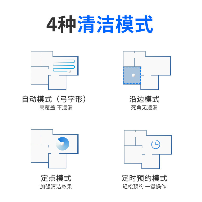 家用掃吸式全自動掃地機塗鴉智能掃掃地機器人掃拖一體機活動禮品