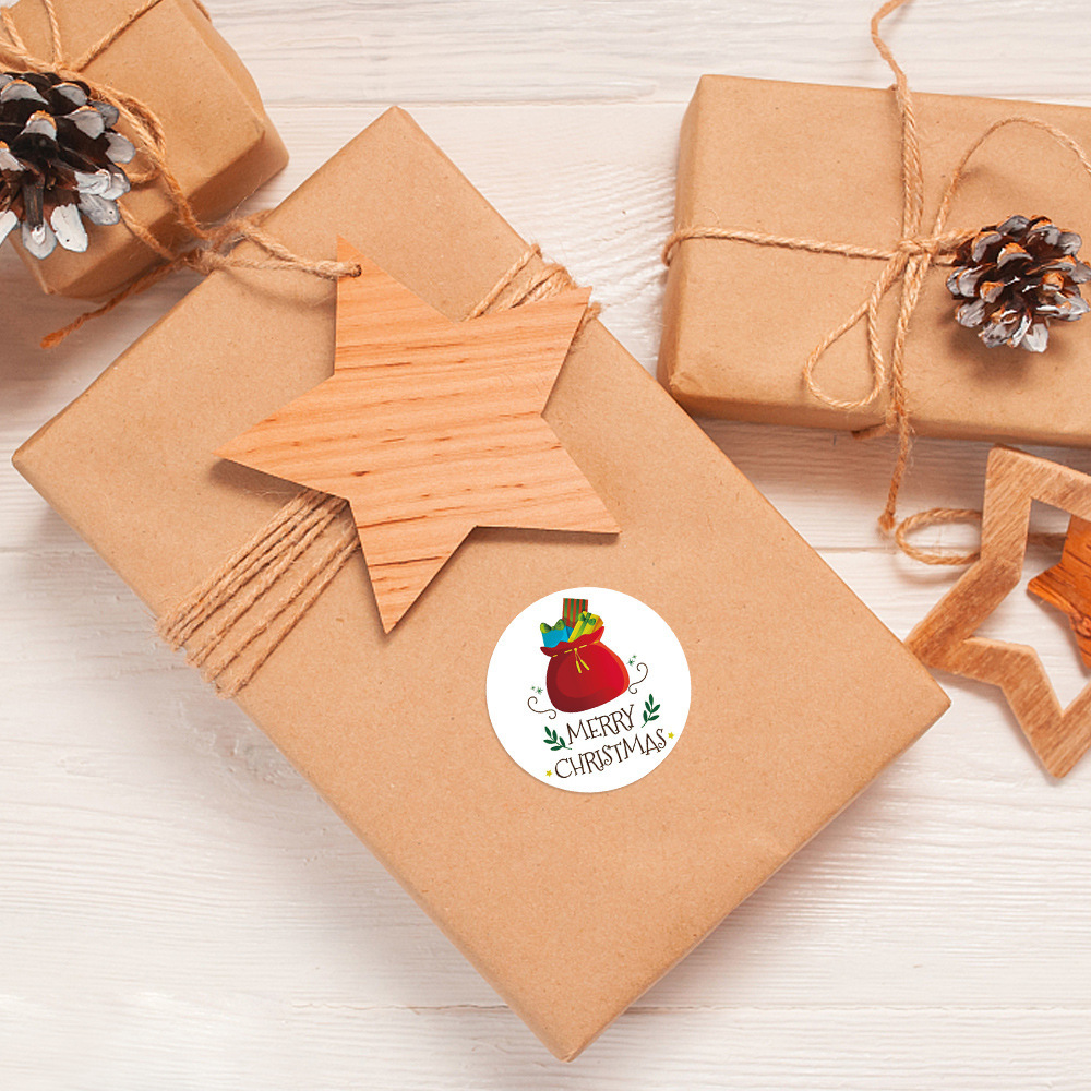 Món quà giáng sinh hải cẩu trên đường Giáng sinh vui vẻ băng qua Amazon mà không có nhãn dán.