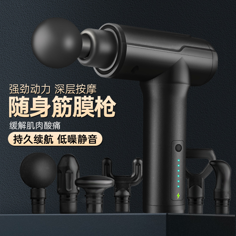 Khẩu súng RF xuyên lục soát của Mỹ sạc cơ bắp của người vẽ màng tại một phòng mát xa để thay thế.