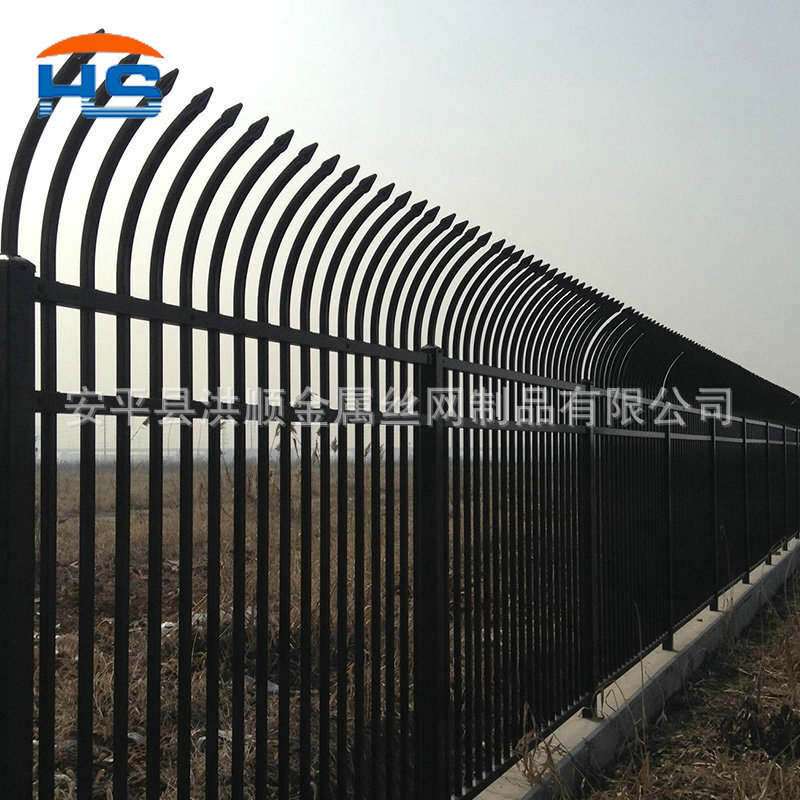 Zinc steel fence in the plant's ready-made impregnated area.