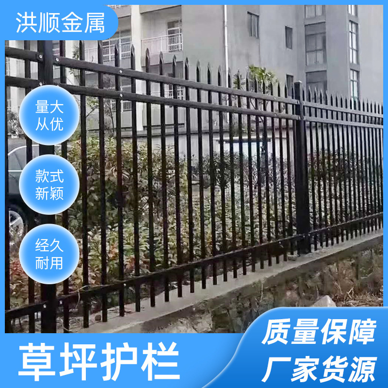 Customized wall fence for factory schools, pvc steel lawn fence, separation wall for roads