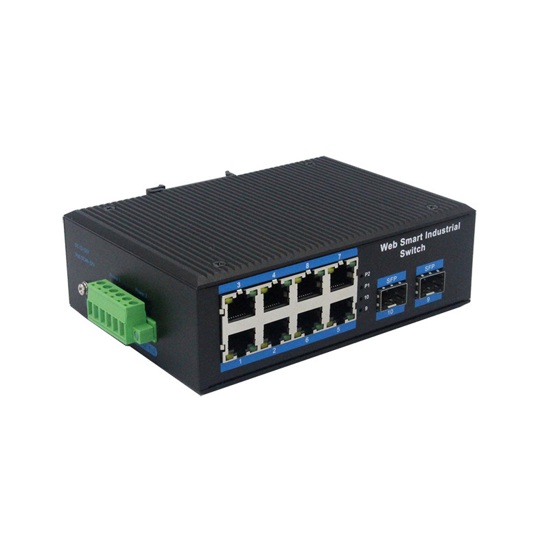 G2-ray 8-wib management of PoE Industrial Aluminium Alloy Switch Ethernet switch, fibre-optic transceiver
