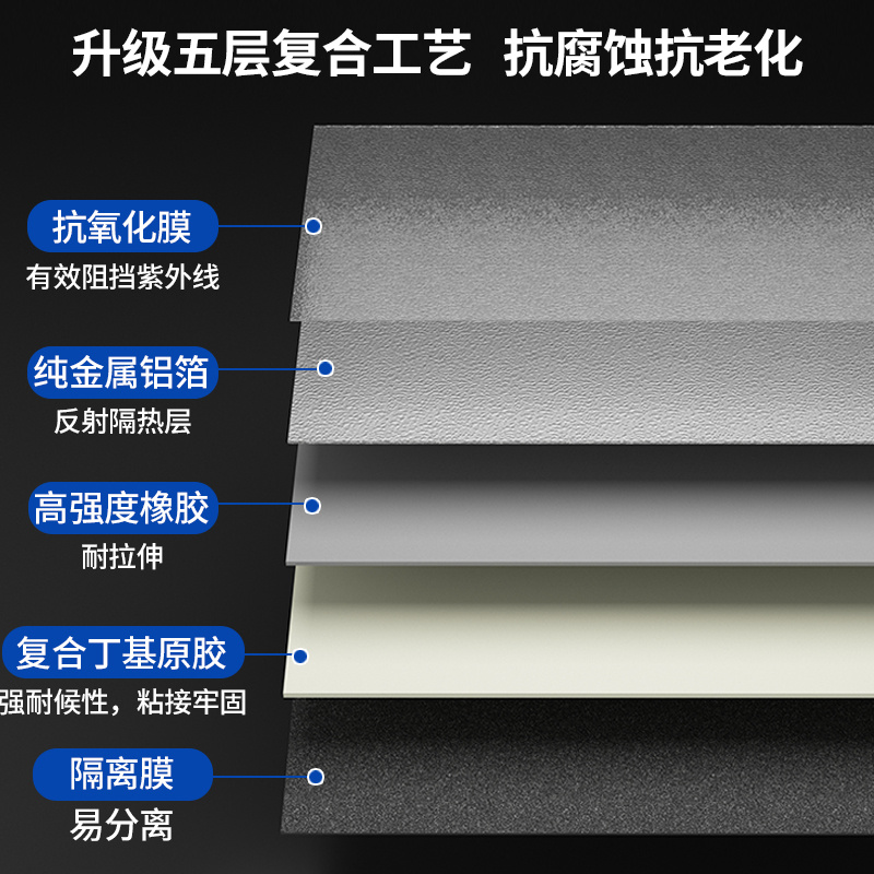 屋顶防水补漏材料丁基卷材楼房顶裂缝防水胶带堵漏强力自粘漏水贴