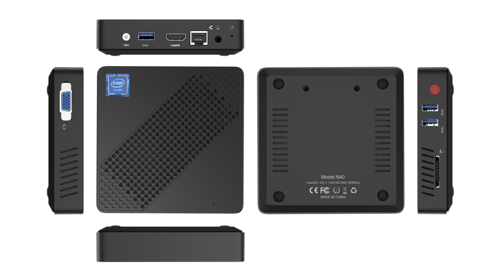 廠家直銷Minisforum N40小型主機N3350 N4020 4GB/64GBminiPC