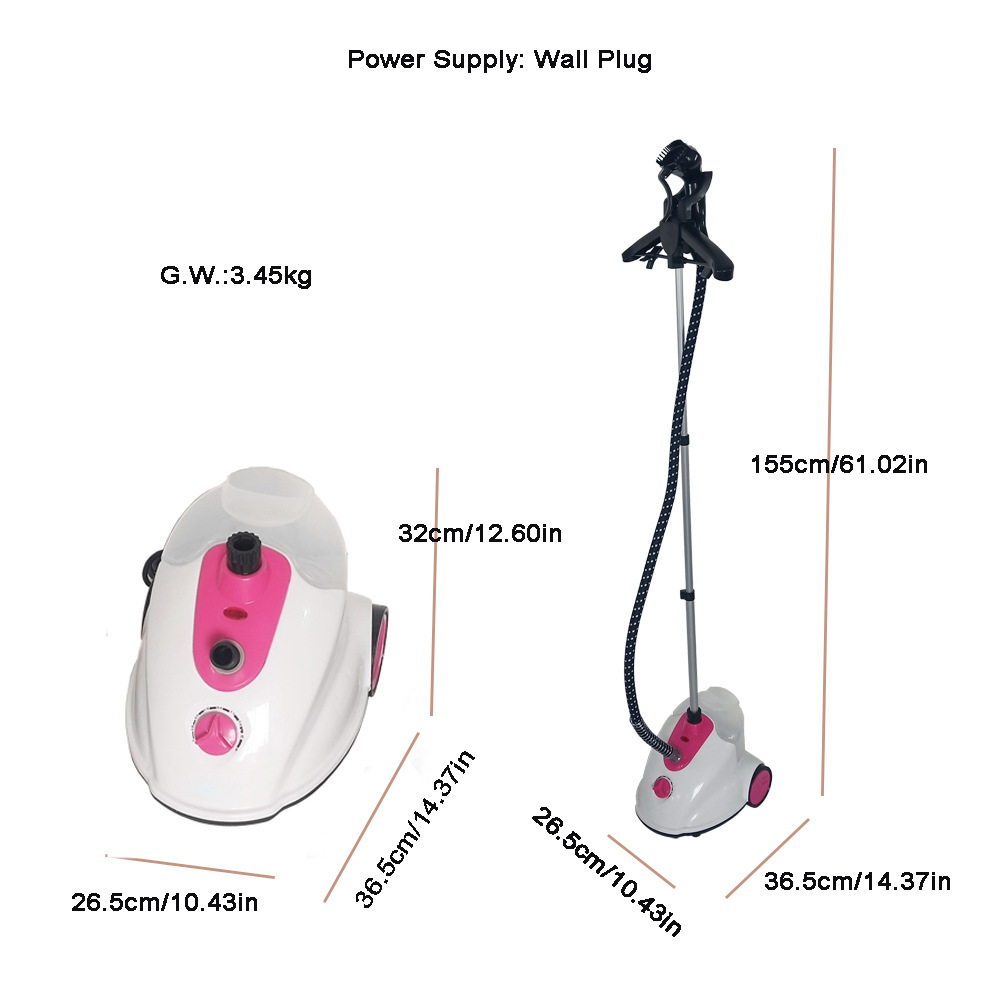 การจัดจําหน่ายสินค้าในต่างประเทศ 110 V-US ดอลลาร์ 220 V ยูโร-ออโซเลตเสื้อบ้านรีดไอน้ํา