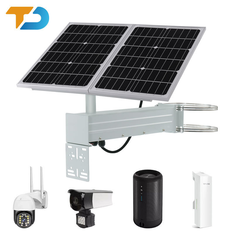 Cross-border custom solar-controlled electricity supply system 12V lithium-cell outdoor photovoltaic solar panels