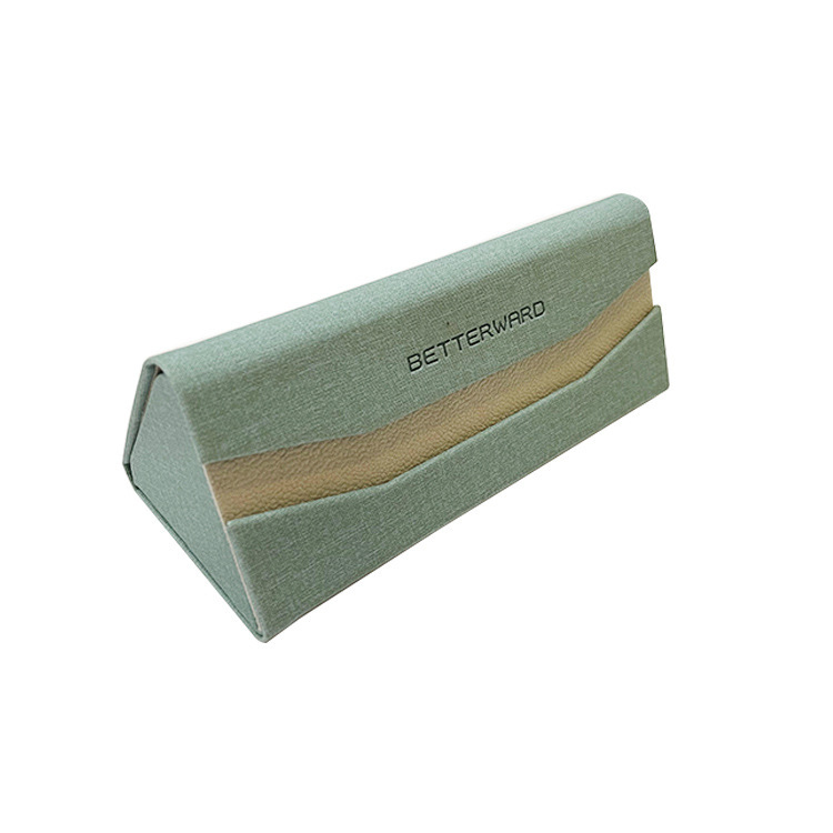 Portable LOGO in a wholesale PU sunglass box cartridge triangulation box