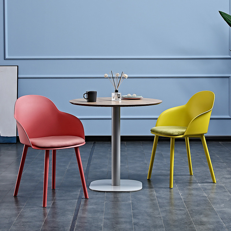 The Nordic restaurant chair is based on a modern, simple chair design for the Red Mask Book Table and Chairs Creative Market.